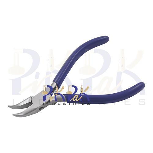 Bent Chain Nose Pliers PVC Grip Handles.