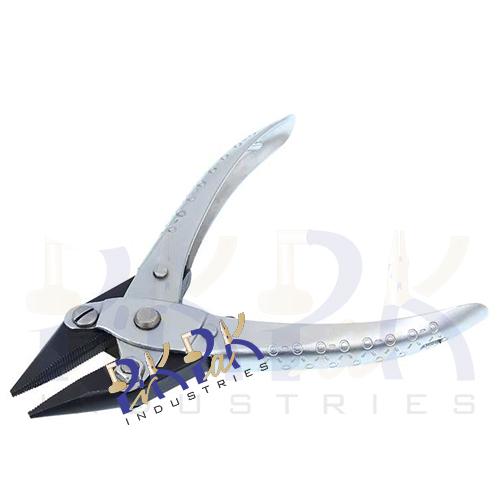 Chain Nose Parallel Pliers Serrated Jaws.