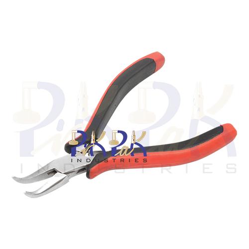 Ergonomic-Super Fine Bent Chain Nose Pliers.