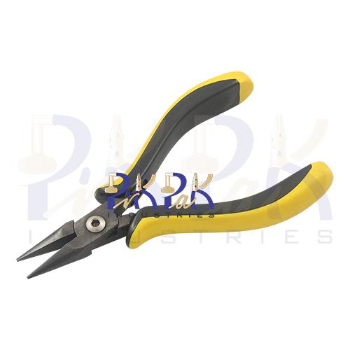 Black Oxide Precision Chain Nose Pliers. Lap Joint Construction.