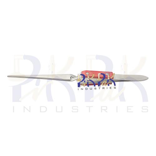 Titanium Cross Lock Straight Tweezer with Fiber Grips.