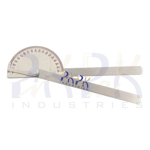 Starrett Steel Protractor with Double Graduations.