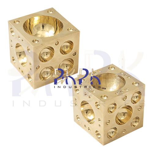 Brass Dapping Block 2-1/2” x 2-1/2”.